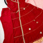 Red Gota Patti Anarkali