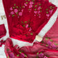 Red Handpainted Georgette Anarkali Set