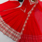 Red Mirror Sequin Anarkali Gown