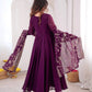 Red Mirror Umbrella Flaired Anarkali