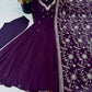 Red Mirror Umbrella Flaired Anarkali