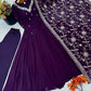 Red Mirror Umbrella Flaired Anarkali