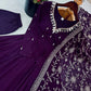 Red Mirror Umbrella Flaired Anarkali