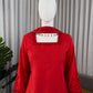 Red Natural Silk Suit Set with Beads Work and Farshi Palazzo for Festive and Wedding Wear