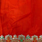 Red Patola Print Vichitra Silk Saree