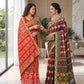 Red Patola Print Vichitra Silk Saree