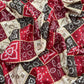 Red Patola Print Vichitra Silk Saree