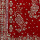 Red Roman Silk Kurta Palazzo Set with Dupatta