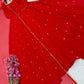 Red Sequin Georgette Anarkali