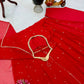 Red Sequin Georgette Anarkali