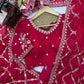 Red Zari Jaal Saree