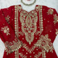 Red Zari Sequin Sharara