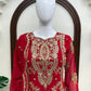 Red Zari Sequin Sharara
