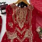 Red Zari Sequin Sharara