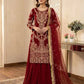 Regal Embroidered Palazzo Suit Set for Wedding and Festive Wear