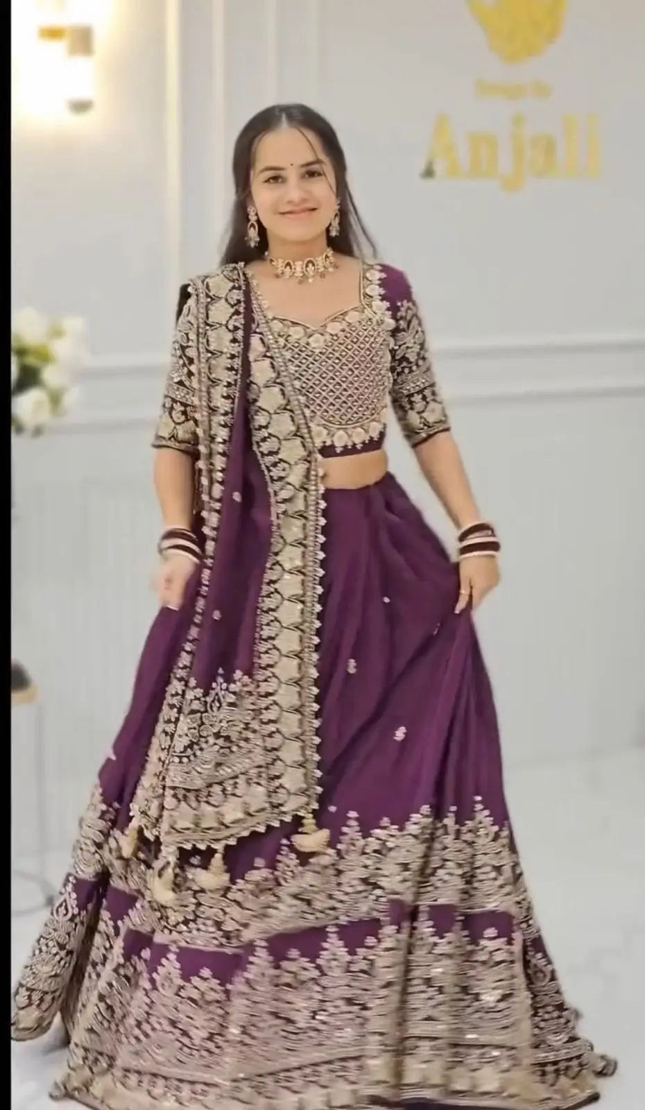 Regal Festive Embroidered Lehenga Choli Set