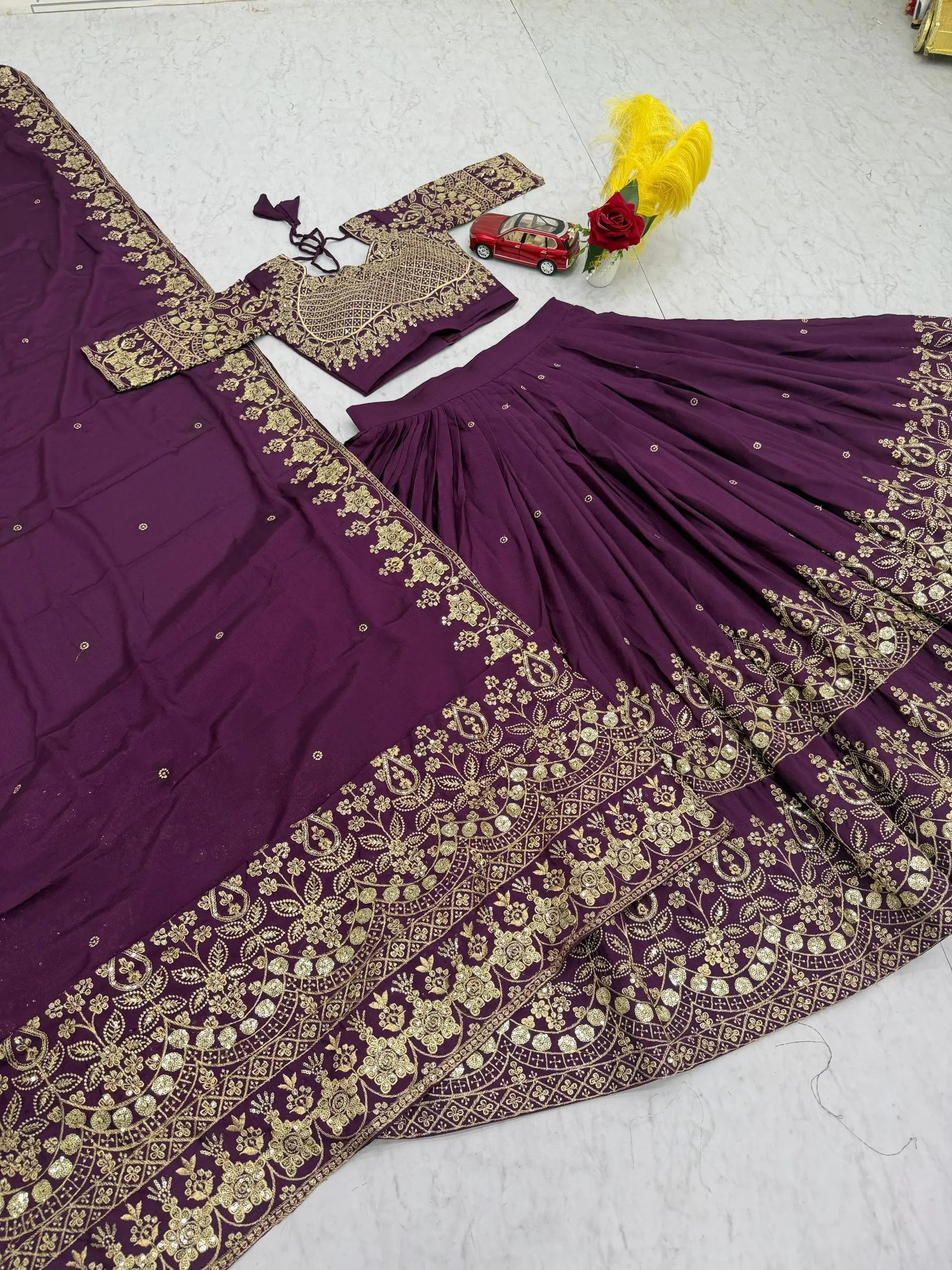 Regal Festive Embroidered Lehenga Choli Set