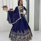 Regal Vichitra Embroidered Lehenga Set