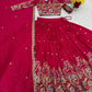 Regal Vichitra Embroidered Lehenga Set