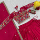 Regal Vichitra Embroidered Lehenga Set