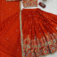 Regal Vichitra Embroidered Lehenga Set