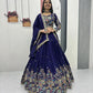 Regal Vichitra Embroidered Lehenga Set