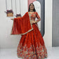 Regal Vichitra Embroidered Lehenga Set