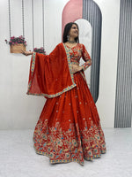 Regal Vichitra Embroidered Lehenga Set