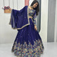 Regal Vichitra Embroidered Lehenga Set