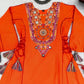 Reyon Mirror Work Cord Set with Palazzo & Tassel Detailing