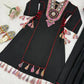 Reyon Mirror Work Cord Set with Palazzo & Tassel Detailing