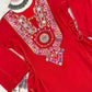 Reyon Mirror Work Cord Set with Palazzo & Tassel Detailing
