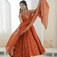 Roman Chanderi Silk Embroidered Anarkali Suit Set