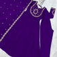Roman Chanderi Silk Embroidered Anarkali Suit Set