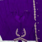 Roman Chanderi Silk Embroidered Anarkali Suit Set