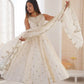 Roman Chanderi Silk Embroidered Anarkali Suit Set