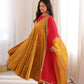 Roman Silk Anarkali Set with Mirror Work