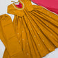 Roman Silk Anarkali Set with Mirror Work