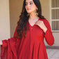 Roman Silk Booti Anarkali