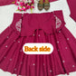 Roman Silk Booti Anarkali