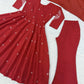 Roman Silk Booti Anarkali