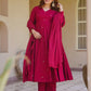 Roman Silk Booti Anarkali