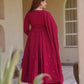 Roman Silk Booti Anarkali