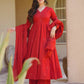 Roman Silk Booti Anarkali