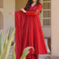 Roman Silk Booti Anarkali