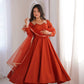 Roman Silk Chanderi Anarkali Suit Set