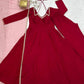 Roman Silk Chanderi Anarkali Suit Set