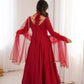 Roman Silk Chanderi Anarkali Suit Set