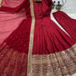 Roman Silk Embroidered Anarkali Set