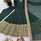 Roman Silk Embroidered Anarkali Set